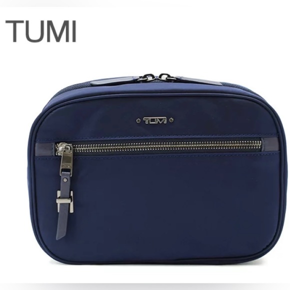 Tumi Handbags - New Tumi Yima Cosmetic Bag Travel Blue